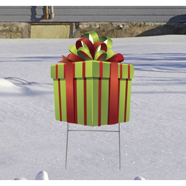 The Holiday Aisle® Group of Presents Garden Stake & Reviews | Wayfair